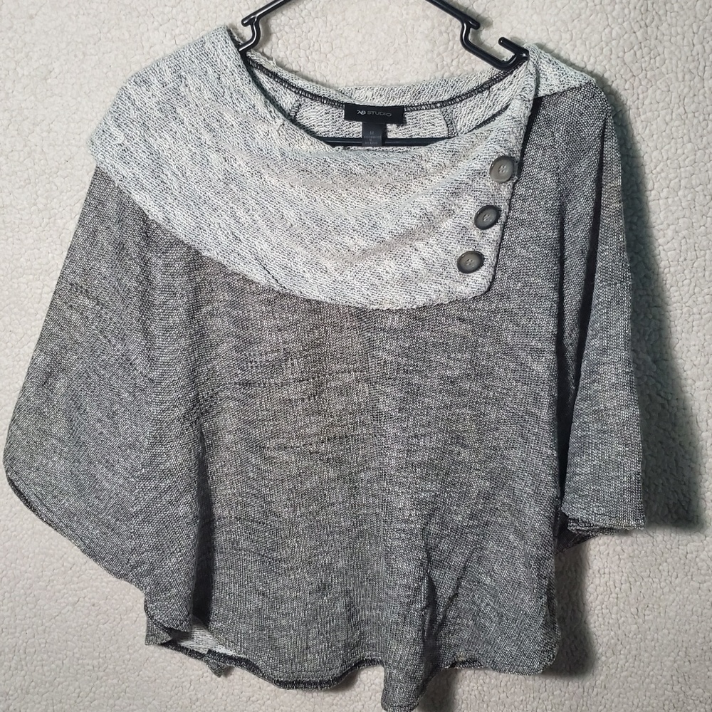 Poncho type style dressy shirt